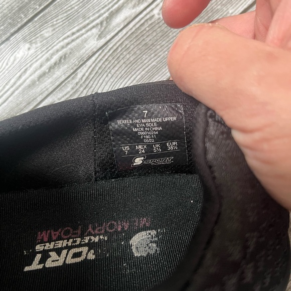 Skechers Women's Black Slip-On Sneakers - Picture 4 of 4